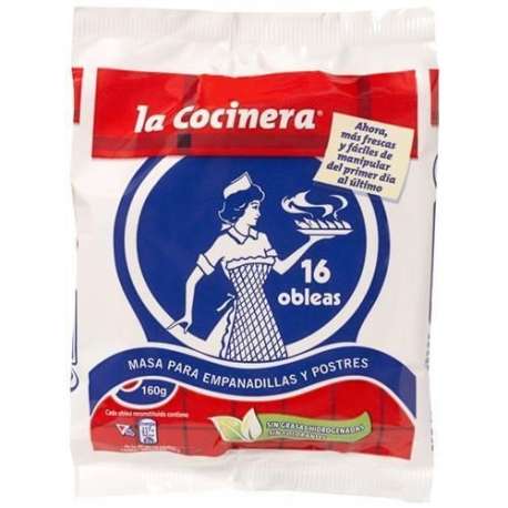 OBLEAS FRESCAS LA COCINERA 16 U 160 G OBLEAS FRESCAS LA COCINERA 16 U 160 G