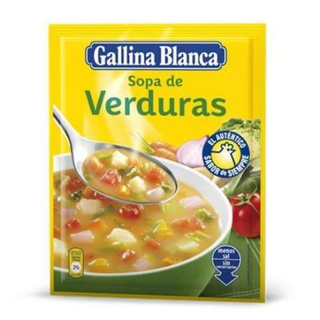 SOPA VERDURAS GALLINA BLANCA 51 GR SOPA VERDURAS GALLINA BLANCA 51 GR