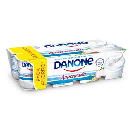 YOGURT DANONE NATURAL AZUCARADO 8 UNIDADES DE 125G YOGURT DANONE NATURAL AZUCARADO 8 UNIDADES DE 125G