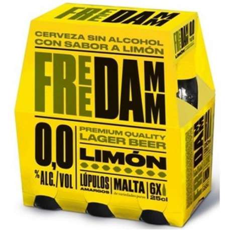 CERVEZA FREE DAMM LIMON 25CLX6