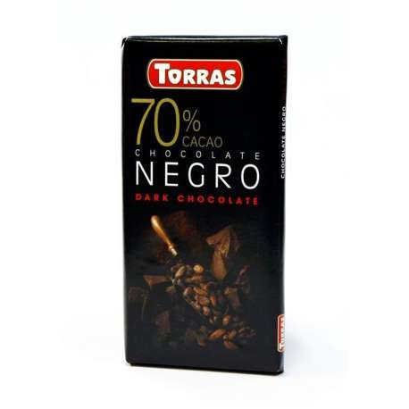 XOCOLATA NEGRA 70% TORRAS 80G