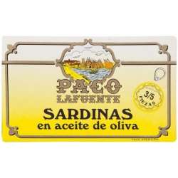 SARDINA ACEITE OLIVA PACO LAFUENTE 3/5P.125G