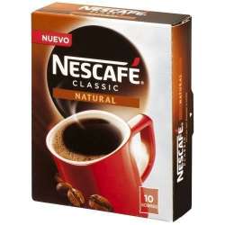 CAFE SOLUBLE NATURAL NESCAFÉ 10 SOBRES DE 2G