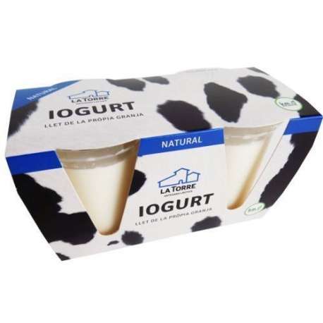 YOGUR NATURAL LA TORRE 2X125G YOGUR NATURAL LA TORRE 2X125G