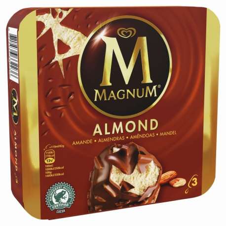 HELADO MAGNUM ALMENDRA FRIGO 3+1