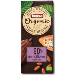CHOCOLATE NEGRO 90% BIO TORRAS 100G