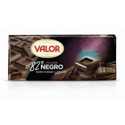 CHOCOLATE NEGRO 82% VALOR 170 G