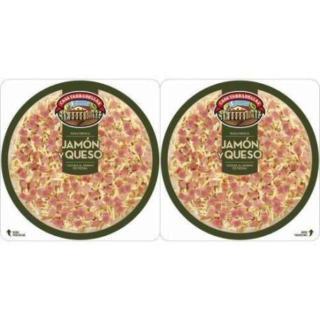 PIZZA JAMON Y QUESO TARRADELLAS (2) 450 GR PIZZA JAMON Y QUESO TARRADELLAS (2) 450 GR