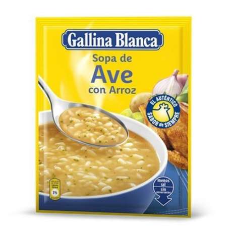 SOPA AVE ARROZ GALLINA BLANCA SOPA AVE ARROZ GALLINA BLANCA