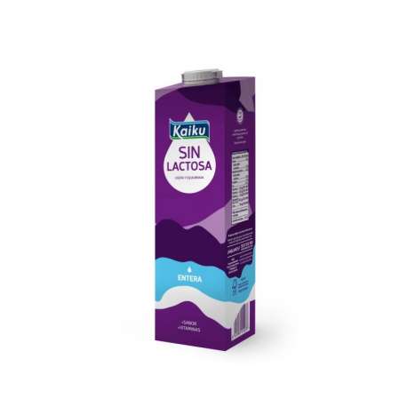 LECHE ENTERA KAIKU SIN LACTOSA 1L LECHE ENTERA KAIKU SIN LACTOSA 1L