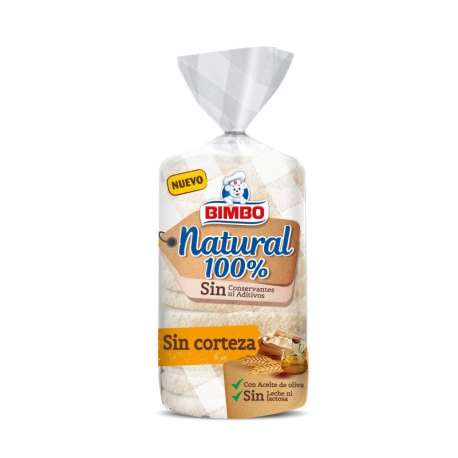 PAN NATURAL 100% SIN CORTEZA BIMBO 450G