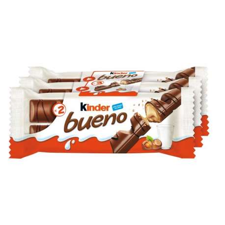 CHOCOLATINA KINDER BUENO 43G T-2 3 UNIDADES CHOCOLATINA KINDER BUENO 43G T-2 3 UNIDADES