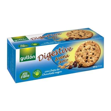 GALLETA DIGESTIVA AVENA Y CHOCOLATE GULLON 425G GALLETA DIGESTIVA AVENA Y CHOCOLATE GULLON 425G