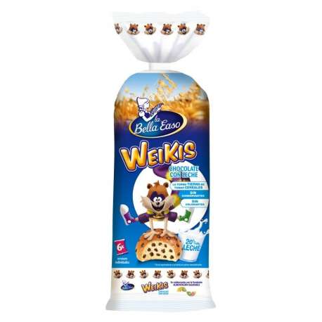 WEIKIS CHOCOLATE CON LECHE BELLA EASO 250 GR WEIKIS CHOCOLATE CON LECHE BELLA EASO 250 GR