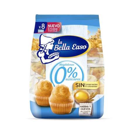 MAGDALENAS 0% AZUCARES BELLA EASO 232 GR