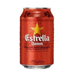 CERVEZA ESTRELLA DAMM LATA 33CL