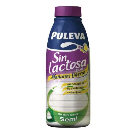 LECHE SEMIDESNATADA PULEVA SIN LACTOSA 1L