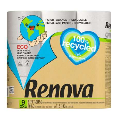 PAPER HIGIENIC RECICLA RENOVA 9R PAPER HIGIENIC RECICLA RENOVA 9R