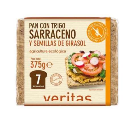 PAN TRIGO SARRACENO MULTICEREALES VERITAS 375G PAN TRIGO SARRACENO MULTICEREALES VERITAS 375G