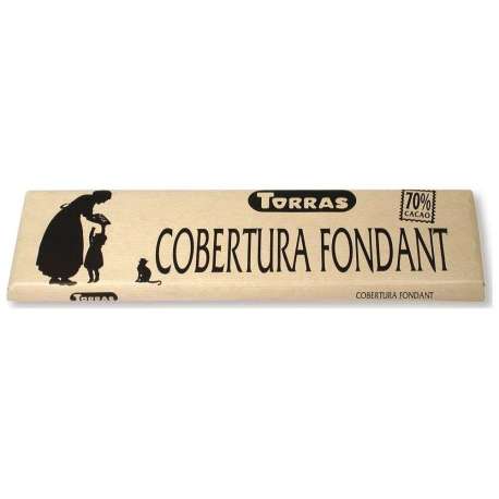 CHOCOLATE COBERTURA 70% CACAO TORRAS 300G