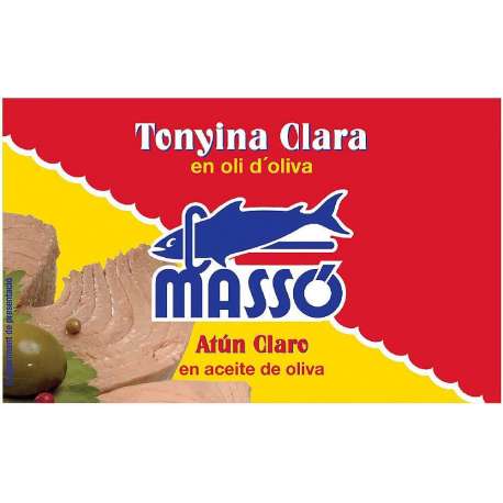 ATUN CLARO ACEITE OLIVA MASSO 110G ATUN CLARO ACEITE OLIVA MASSO 110G