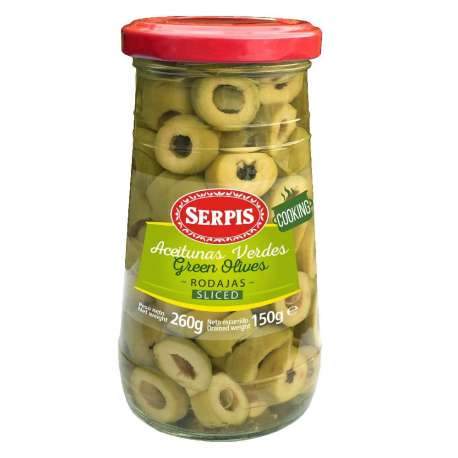 OLIVES VERDES RODANXES SERPIS 150G PE