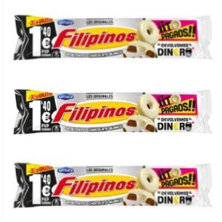 GALLETA CHOCOLATE BLANCO FILIPINOS 93+35G GALLETA CHOCOLATE BLANCO FILIPINOS 93+35G