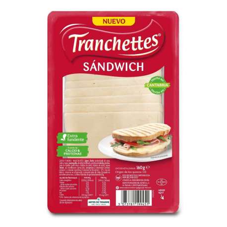 FORMATGE SADWICH TRANCHETTES 160