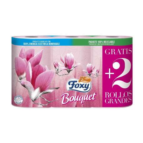 PAPEL HIGIENICO BOUQUET FOXY 6R PAPEL HIGIENICO BOUQUET FOXY 6R