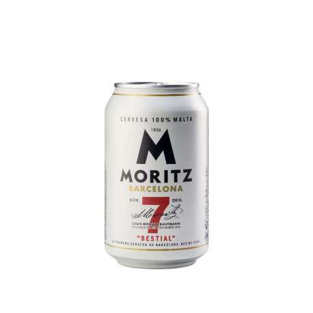 CERVEZA MORITZ 7 100% MALTA LATA 33CL CERVEZA MORITZ 7 100% MALTA LATA 33CL