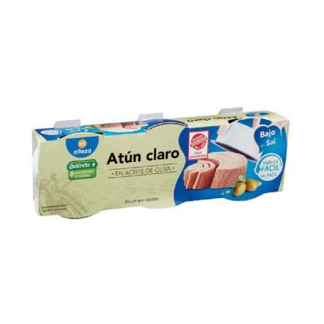 ATUN CLARO ACEITE OLIVA BAJO EN SAL CALVO 3X80GPN ATUN CLARO ACEITE OLIVA BAJO EN SAL CALVO 3X80GPN