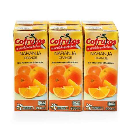 NECTAR TARONJA LIGHT COFRUTOS 6X200 ML