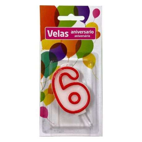 VELA ANIVERSARIO ROURA Nº 6