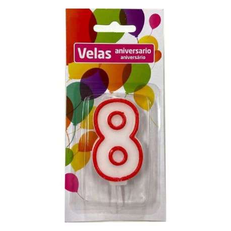 VELA ANIVERSARIO ROURA Nº 8