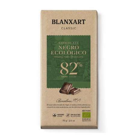 CHOCOLATE 82% ECO CLASSIC BLANXART 75G