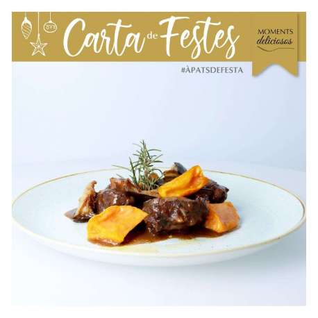 CUA DE BOU OPORTO AMB MONIATO I ALBERGÍNIA RACIÓ.