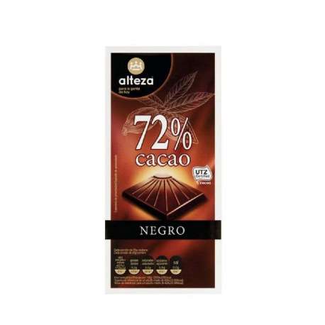 CHOCOLATE 72% CACAO ALTEZA 100G CHOCOLATE 72% CACAO ALTEZA 100G