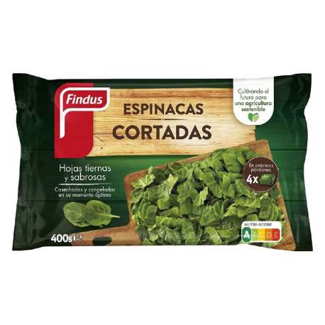 ESPINACS TALLATS FINDUS 400G ESPINACS TALLATS FINDUS 400G