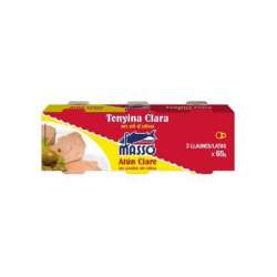 ATUN CLARO ACEITE OLIVA MASSO 3X65G