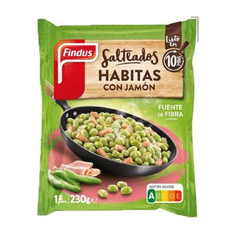 HABITAS C/JAMON FINDUS 230 GRS.