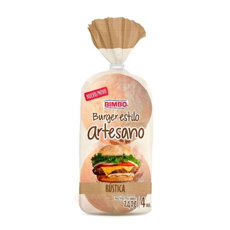 BURGUER ARTESANO BIMBO 290G BURGUER ARTESANO BIMBO 290G