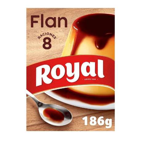 FLAN CARAMELO LIQUIDO ROYAL 8 FLANES 186G FLAN CARAMELO LIQUIDO ROYAL 8 FLANES 186G