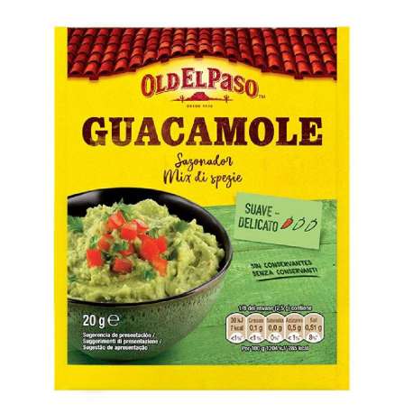 SAZONADOR GUACAMOLE OLD PASO 20G SAZONADOR GUACAMOLE OLD PASO 20G