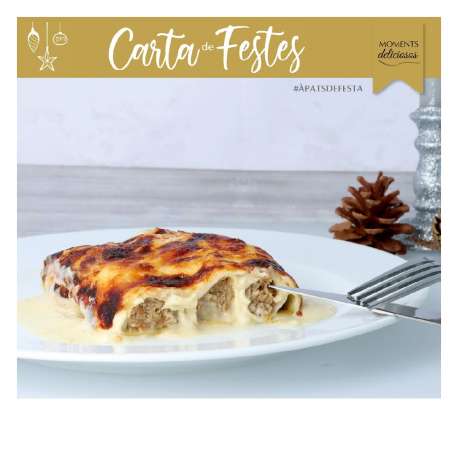 CANELONES DE PATO Y FOIE 6 U.