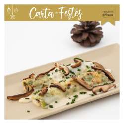 CANELONS DE XITAKES I XAMPINYONS AMB CARBASSÓ RACIÓ