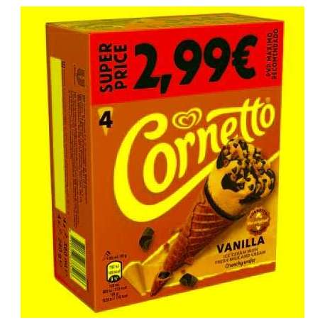 HELADO CORNETTO VAINILLA FRIGO4U