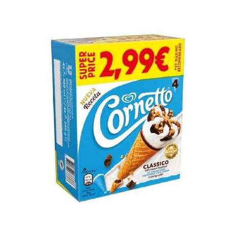 HELADO CORNETTO CLASICO FRIGO 4U