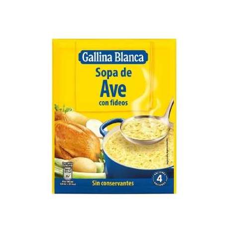 SOPA D'AU AMB FIDEUS GALLINA BLANCA 76 G
